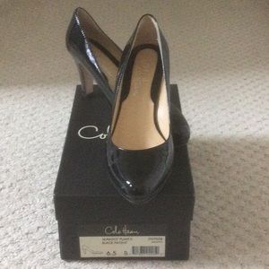 Ladies Black patent leather 3” heels